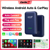 Carlinkit 4.0 CPC200-CP2A cablato per wireless CarPlay guscio in fibra di carbonio 5G wifi bluetooth wireless android auto per modelli di auto CarPlay cablati in fabbrica 