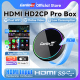HD2CP Pro CarlinKit 3-In-1 Car Adapter Support HDMI Wireless CarPlay Wireless Android Auto HDMI Video Streaming Box Plug & Play