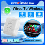 Carlinkit Portable Wireless CarPlay Auto Connect Wireless Adapter Smart Mini Box Wired To Wireless Dongle Plug And Play Online Upgrade