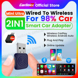 CarlinKit Mini Ultra Wireless Adapter Wireless Android Auto & CarPlay USB Dongle For Car Upgrade WiFi Bluetooth Auto Connect