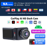 CarlinKit QCM 6125 Android 12 sans fil Carplay Al Box Android Auto HD Dash Cam 1080P 4G + 64G YouTube Netflix Google Play Mini TV Box