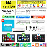 2025 New CarlinKit Android 13 CarPlay AI Box HDMI Wireless CarPlay Android Auto TV Video Box Qualcomm SDM660 8-Core Split Screen