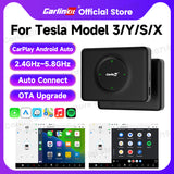 CarlinKit adaptateur CarPlay sans fil Android auto Mini Box pour Tesla modèle 3/X/Y/S activateur sans fil CarPlay Navigation Spotify Siri iOS16 nouveau 