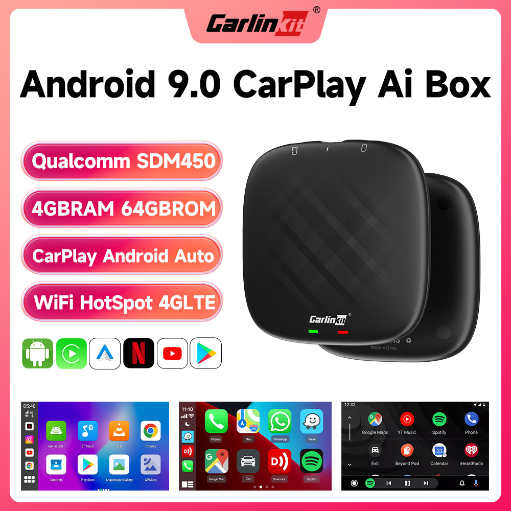  Wired CarPlay dongle for car Screen with Android System 4.4.2  or Above Only Android car Radio, APK Needs to be Installed Before use,  Support Android Auto/Mirroring/Google/SIRI/Upgrade Black… : Electronics