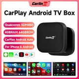 Tbox Basic Pro CarlinKit Mini CarPlay Ai Box Qualcomm 8-Core 4G+64G Wireless Android Auto&CarPlay Dongle For Netflix IPTV Smart TV Box