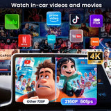 Carlinkit Ultra 2 Android 15 CarPlay Ai Box Wireless Android Auto Video Adapter Support Youtube Netflix TF SIM Card 128GB WiFi 6