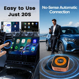 CarlinKit Mini Ultra 6 4-In-1 Wireless Screen Mirror Wireless CarPlay Android Auto Adapter Auto-Connect Mirror Phone Play Video