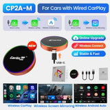 CarlinKit CP2A-M Wireless Screen Mirroring Android Auto CarPlay Adapter Online Upgrade WiFi 6 BLE5.4 Auto-Connect Smart AI Box