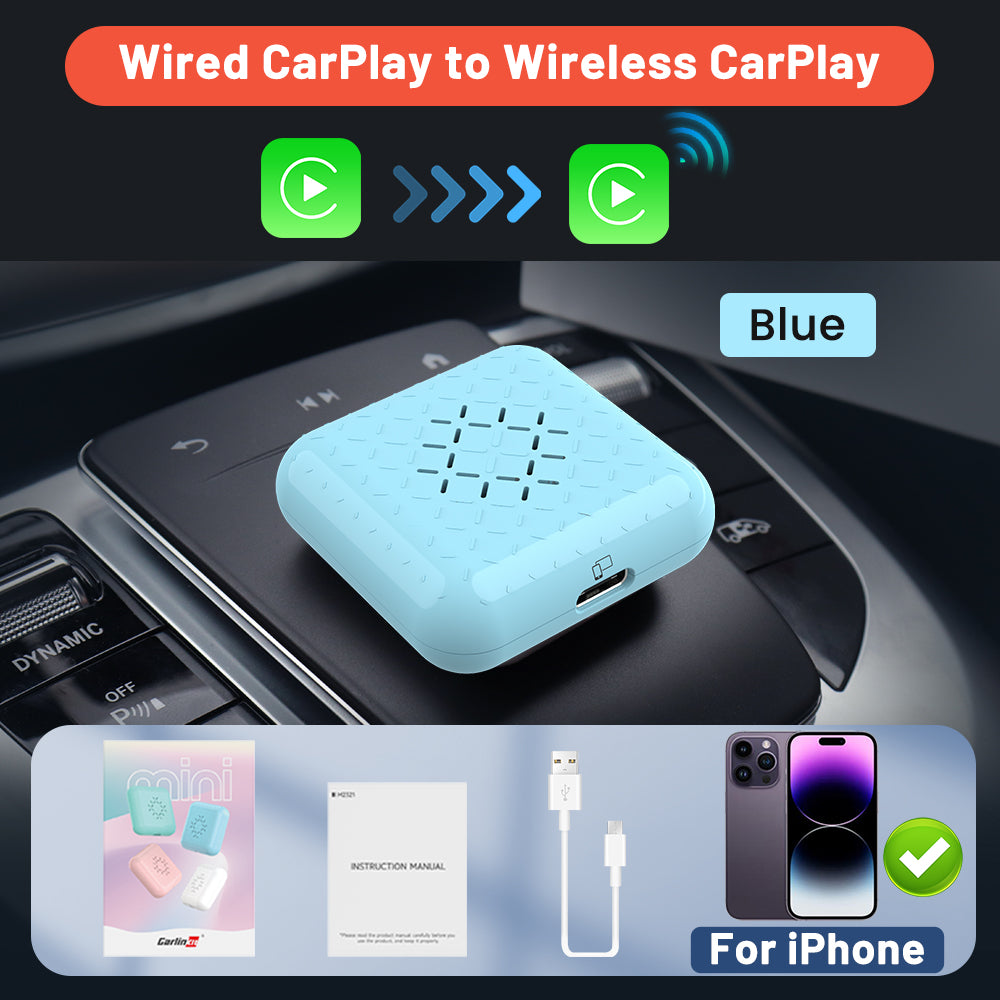 Carlinkit CarPlay Wireless Box Mini2 Ai Box 5.0G Bluetooth WiFi Auto  Connect Plug and Play Wireless CarPlay Adapter Waze