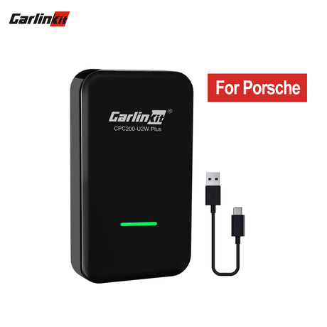 Carlinkit 3.0 U2W adaptateur Carplay sans fil pour Porsche Panamera Cayenne Macan 911 718 GT3 2017-20 avec carplay filaire d'usine OEM 