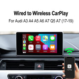 Carlinkit 3.0 U2W Plus Adattatore Carplay Wireless per Audi A1 A3 B9 S4 A4 A5 A6 A7 A8 Q2 Q3 Q5 Q7 Q8 