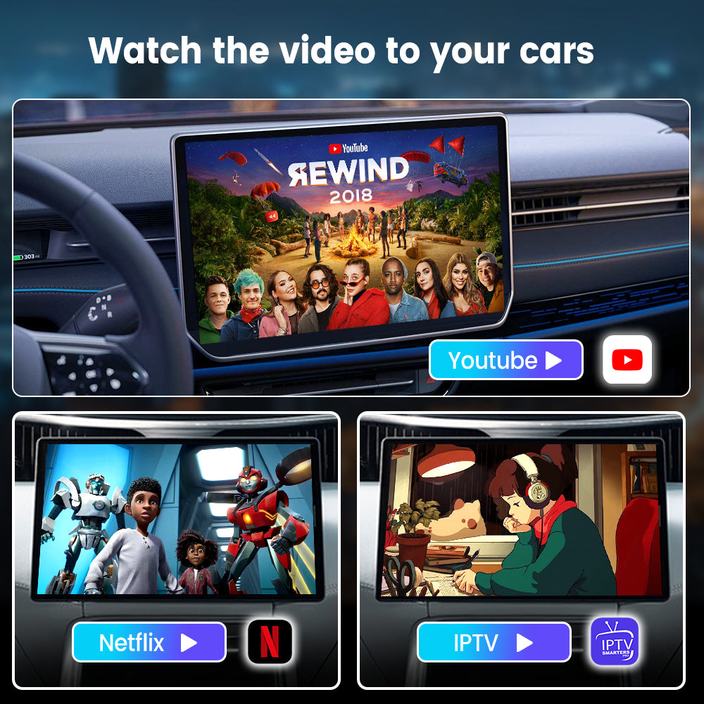 Android 12 QCM6125 8g+128g carlinkit carplay ai box plus carplay wireless android auto adapter best configuration youtube box