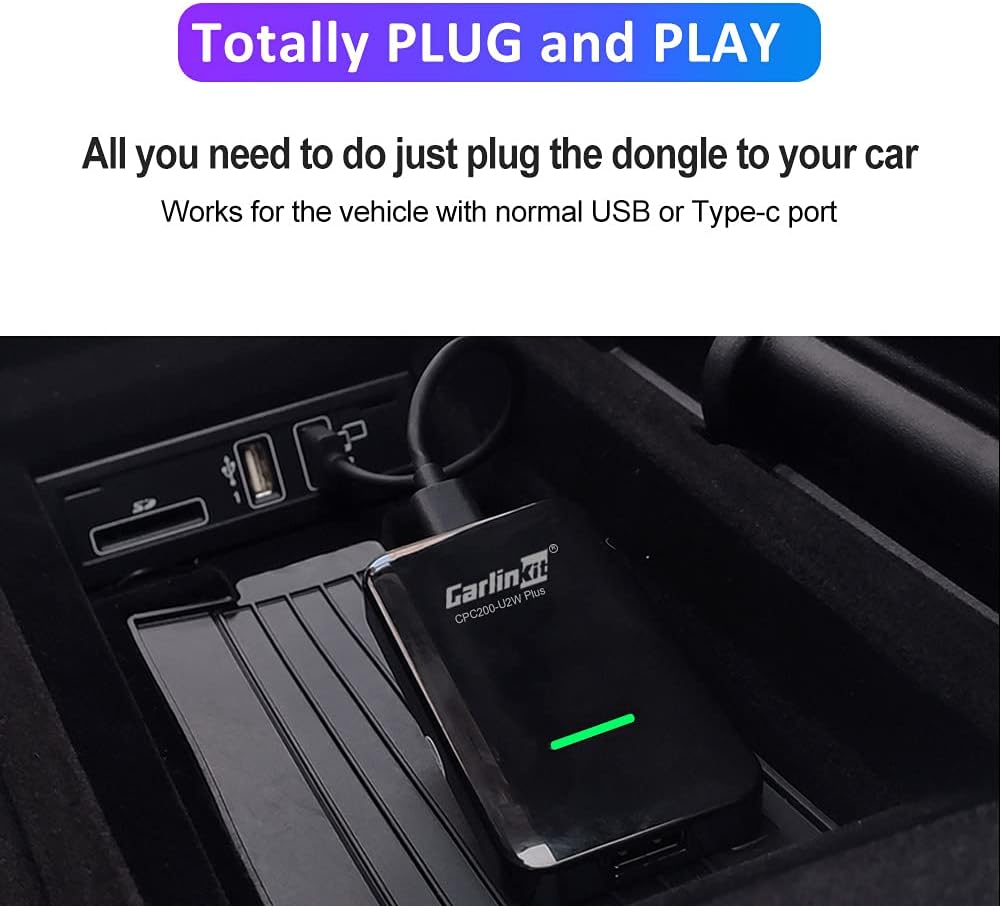 Carlinkit Wireless CarPlay Adapter - Make Your Wired CarPlay WIRELESS