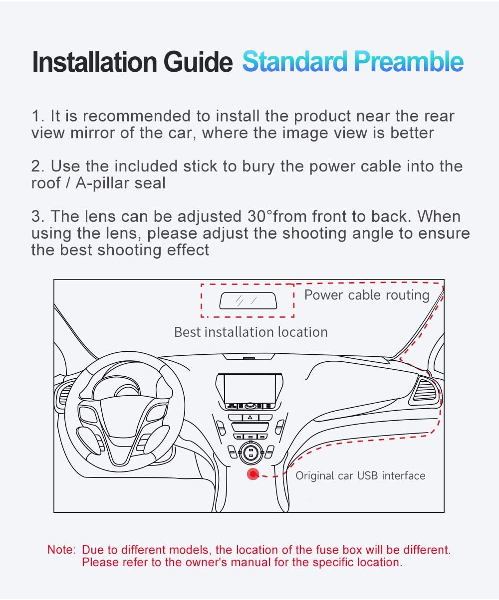 Mirror Dash Cam Wireless CarPlay & Wireless Android Auto, Dash Cam