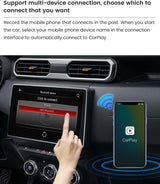 Carlinkit 4.0 CPC200-CP2A cablato per wireless CarPlay guscio in fibra di carbonio 5G wifi bluetooth wireless android auto per modelli di auto CarPlay cablati in fabbrica 