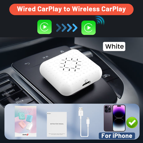 Carlinkit CarPlay Wireless Box Mini2 Ai Box 5.0G Bluetooth WiFi Auto Connect Plug and Play Wireless CarPlay Adapter Waze